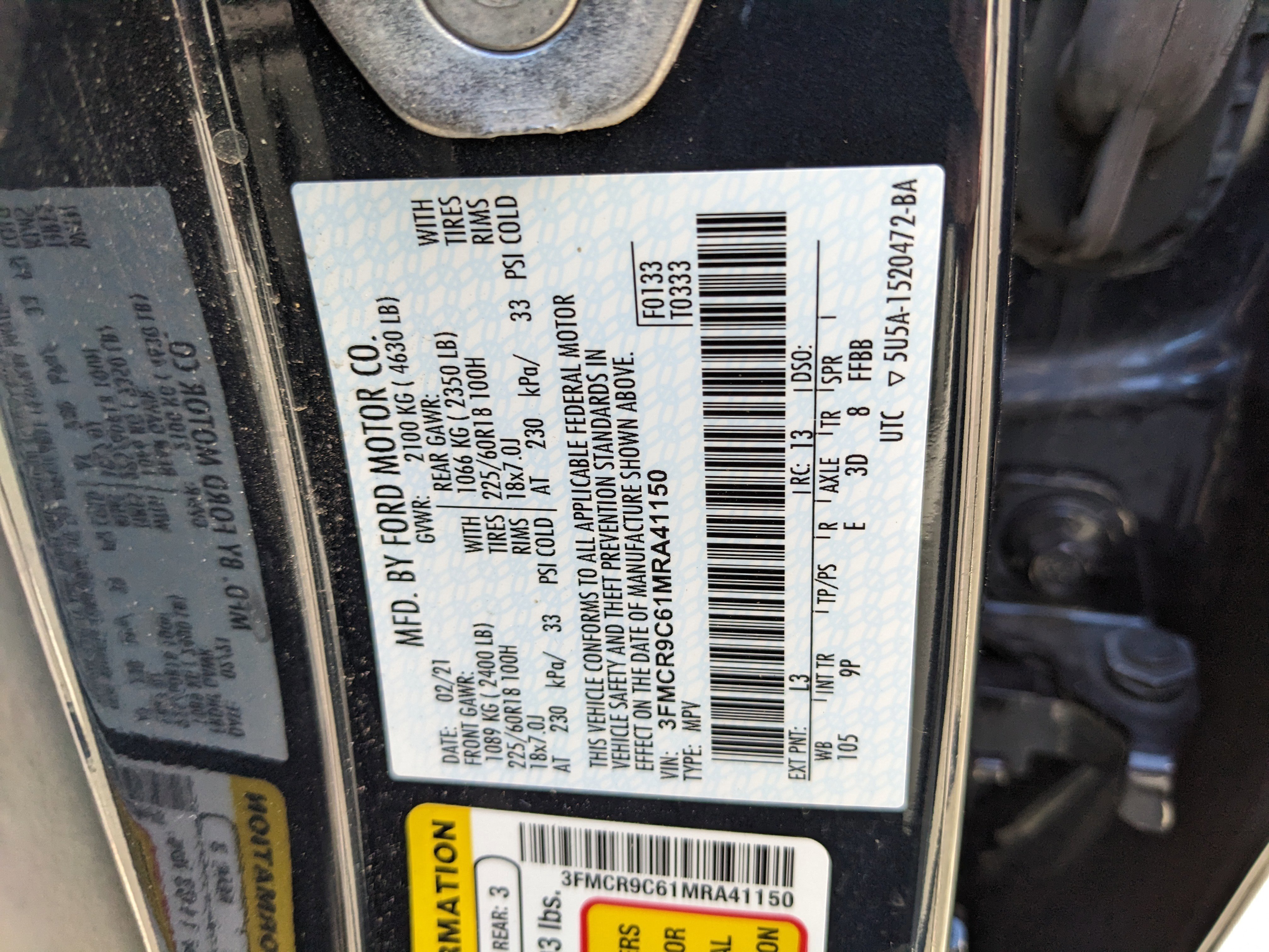 Used 2021 Ford Bronco Sport Outer Banks image 14