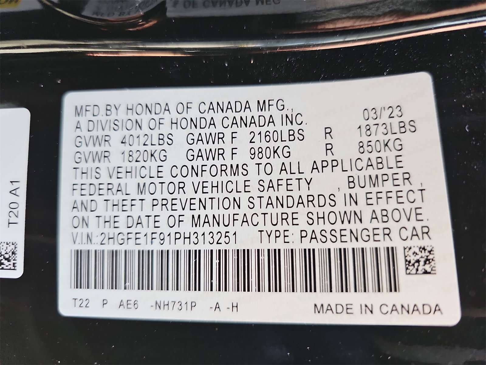 Used 2023 Honda Civic Touring image 42