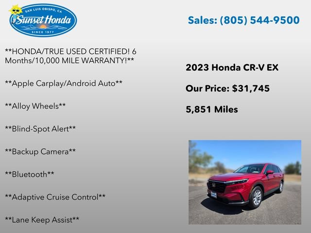 Certified 2023 Honda CR-V EX image 6