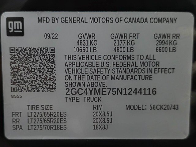 Used 2022 Chevrolet Silverado 2500 Custom w/ Custom Convenience Package AWD/4WD image 39