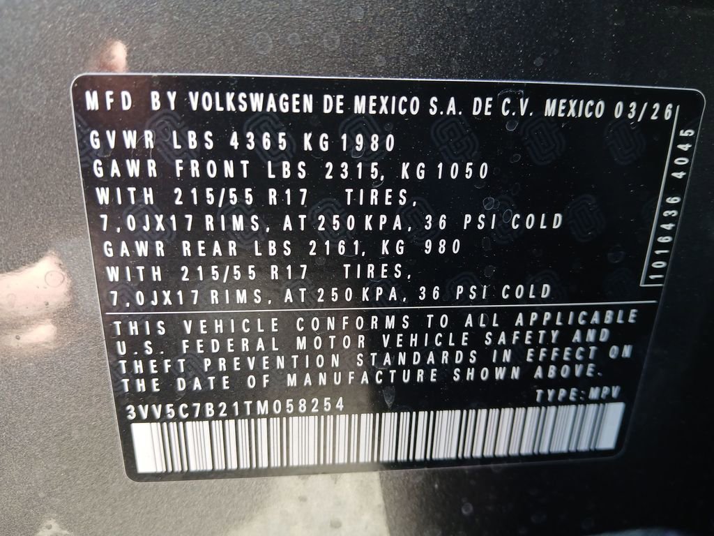 New 2026 Volkswagen Taos S image 28