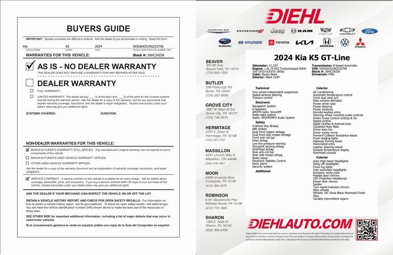 Used 2024 Kia K5 GT-Line w/ GT-Line Premium Package image 37