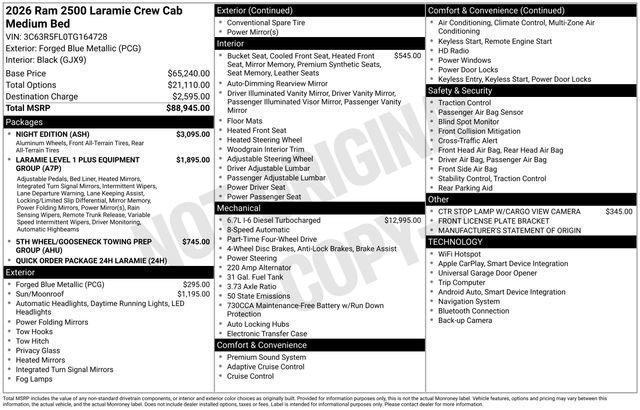 New 2026 RAM 2500 Laramie w/ Night Edition image 45