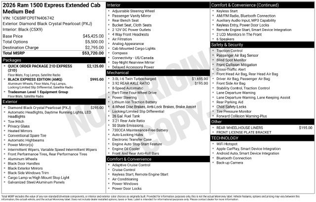 New 2026 RAM 1500 Express AWD/4WD image 9