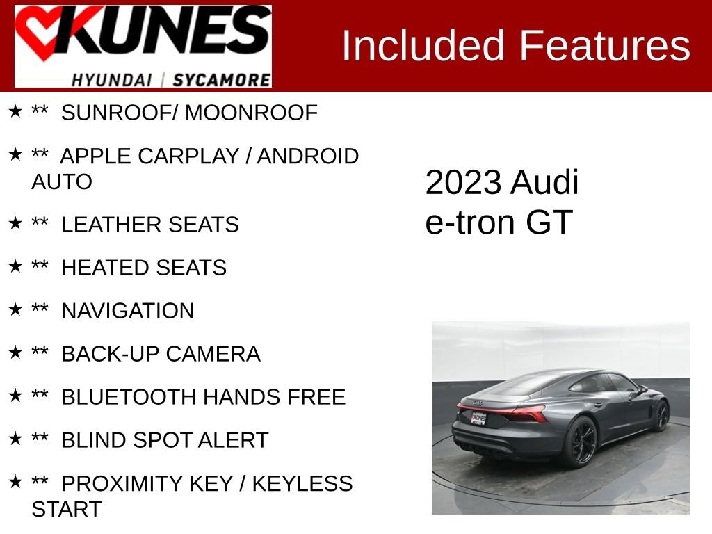 Used 2023 Audi e-tron GT Premium Plus AWD/4WD image 2