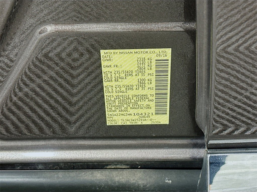 Used 2017 Nissan Murano Platinum w/ Platinum Technology Package image 33