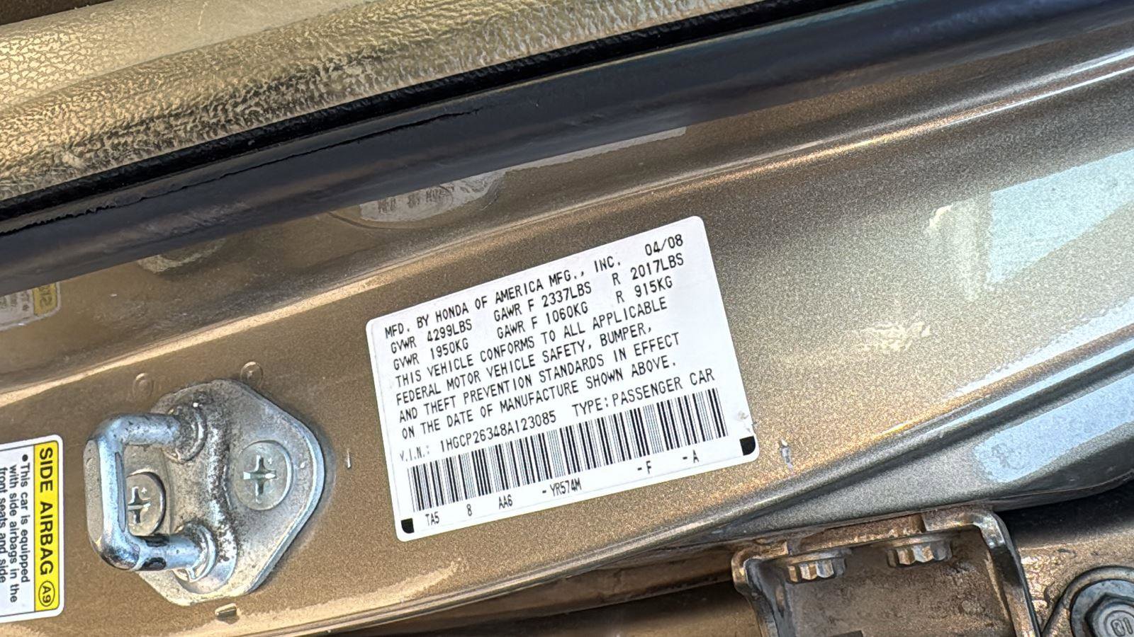 Used 2008 Honda Accord LX image 19