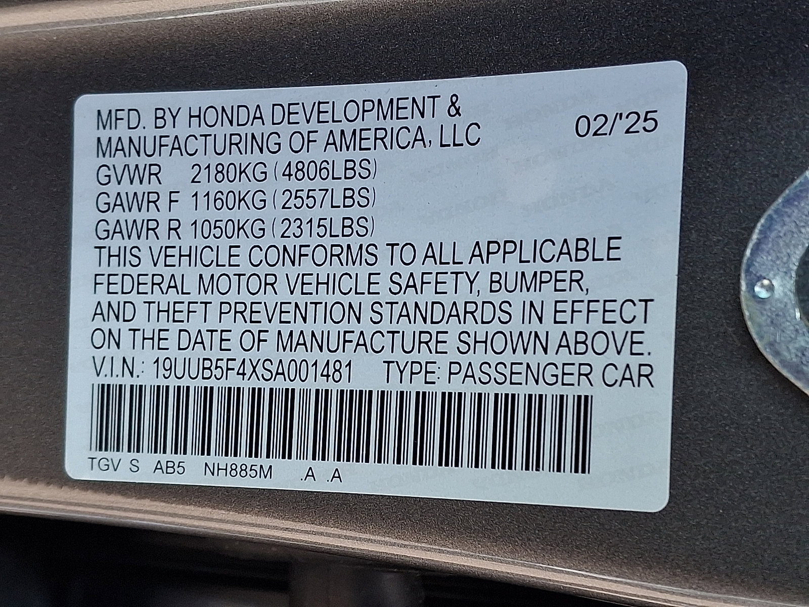 Certified 2025 Acura TLX w/ Technology Package image 29