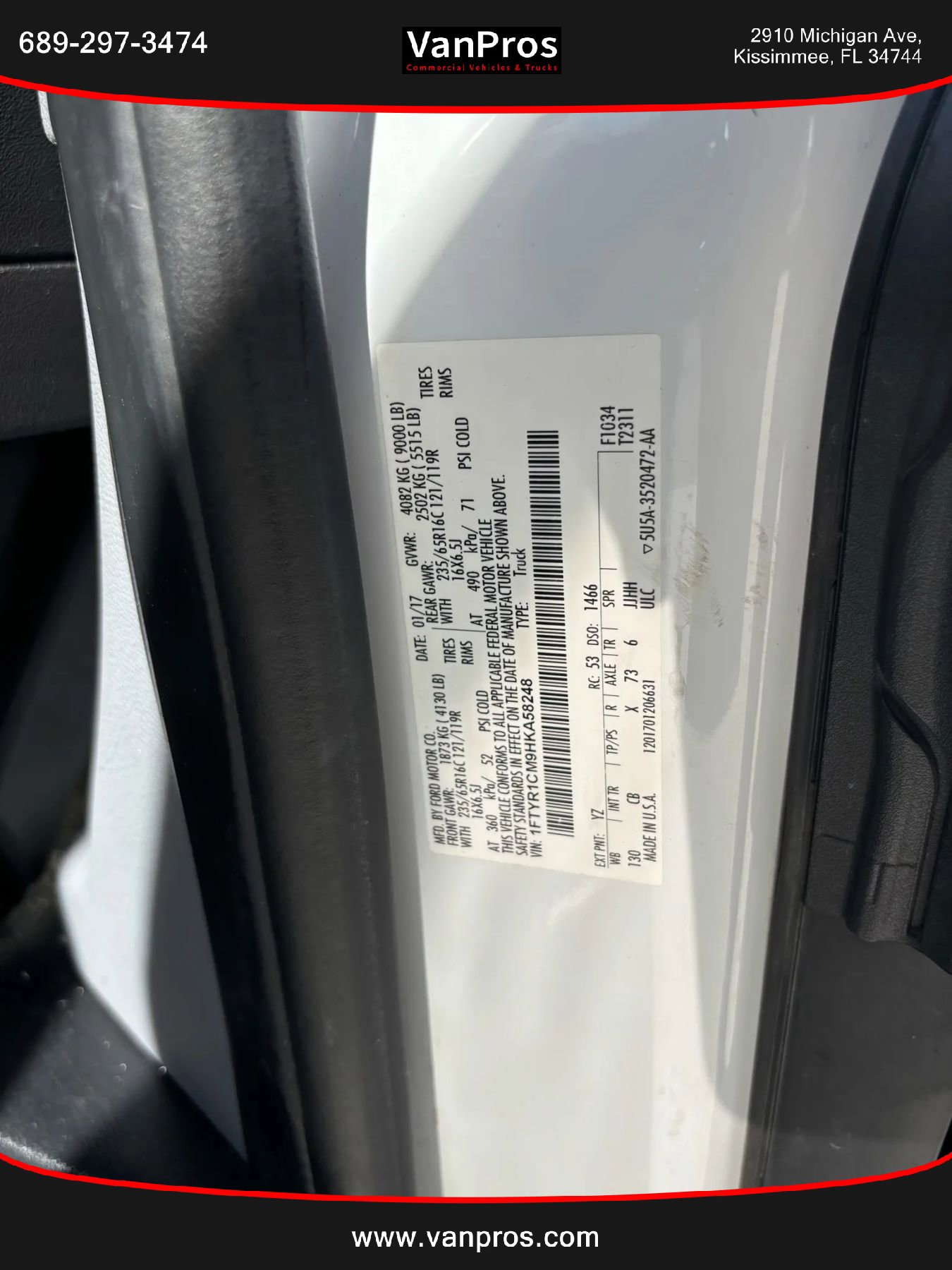 Used 2017 Ford Transit 250 130 Medium Roof image 18