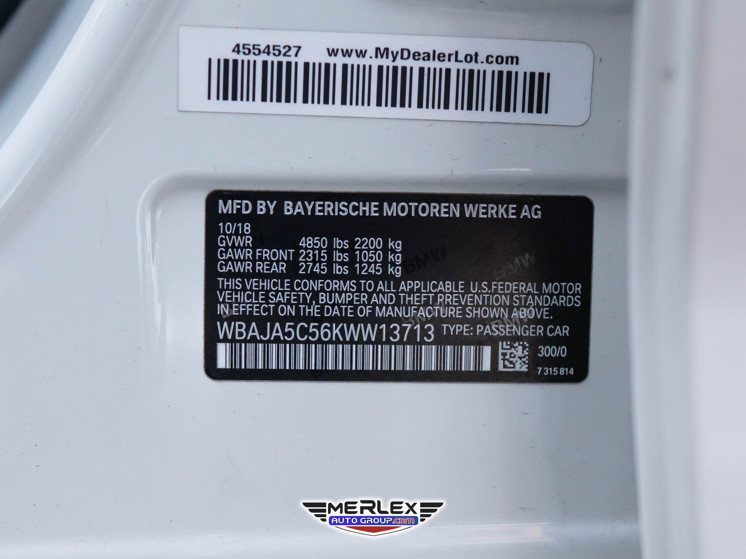 Used 2019 BMW 530i w/ Convenience Package RWD image 53