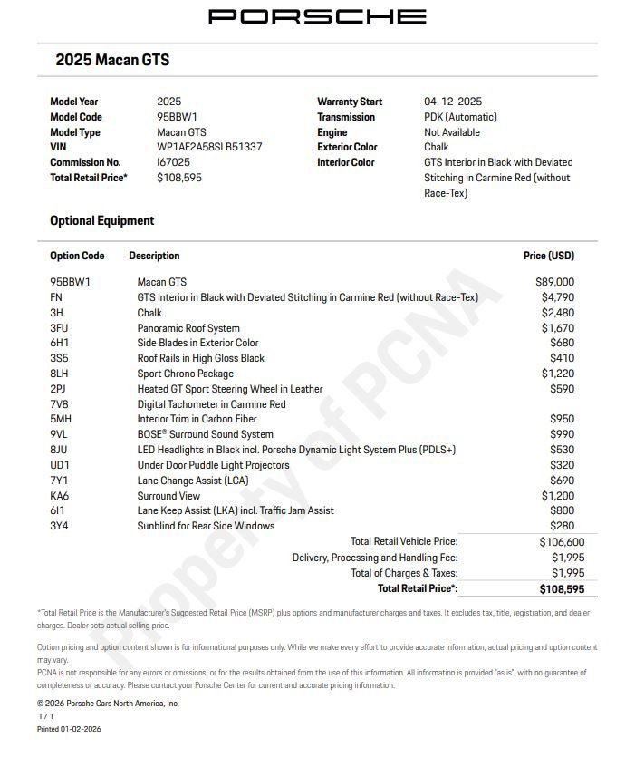 Certified 2025 Porsche Macan GTS image 6