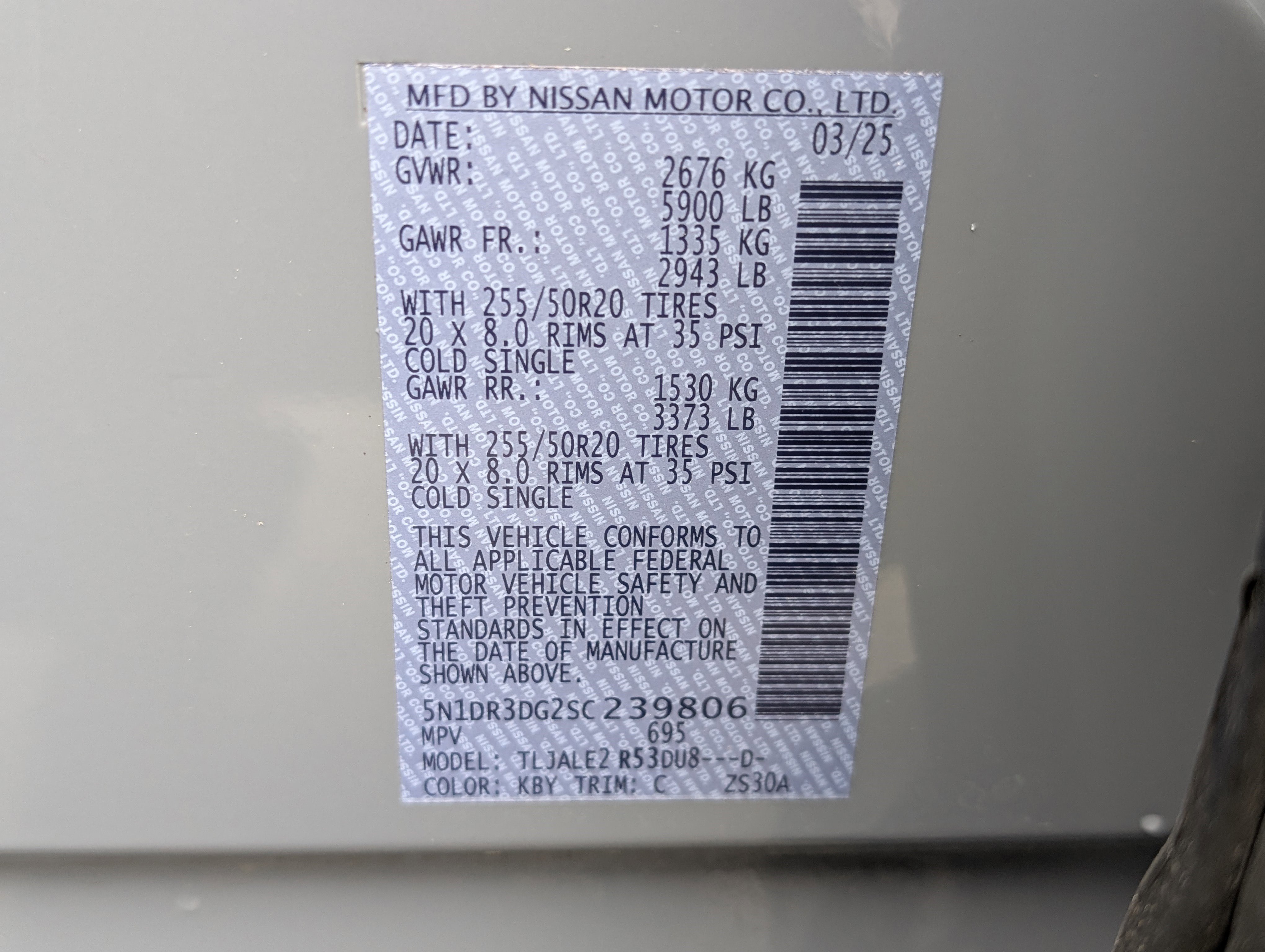 Used 2025 Nissan Pathfinder Platinum w/ Cargo Package image 39