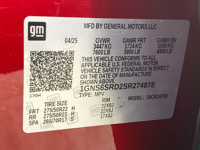 Used 2025 Chevrolet Tahoe Premier AWD/4WD image 34