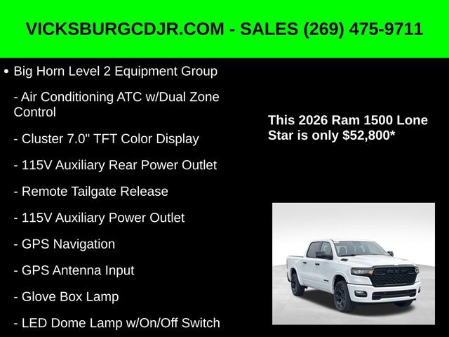 New 2026 RAM 1500 4x4 Crew Cab image 16