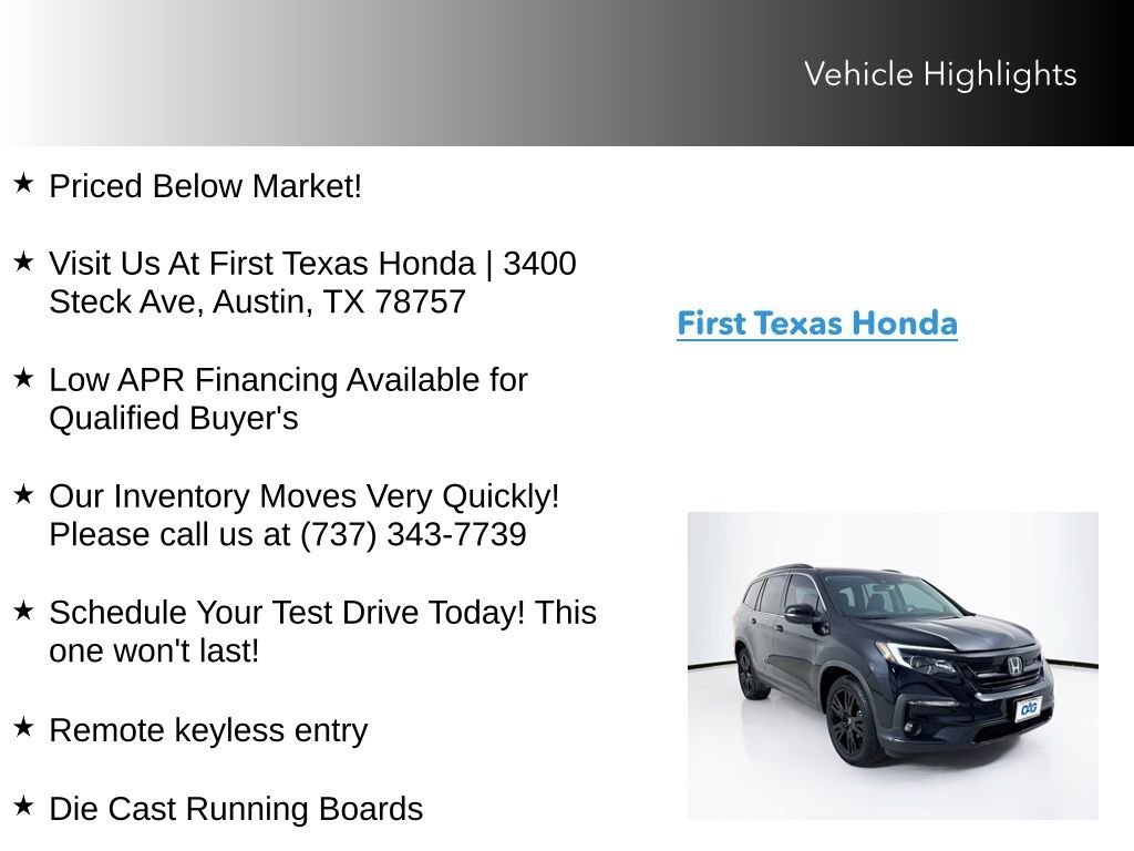 Used 2022 Honda Pilot Special Edition image 10