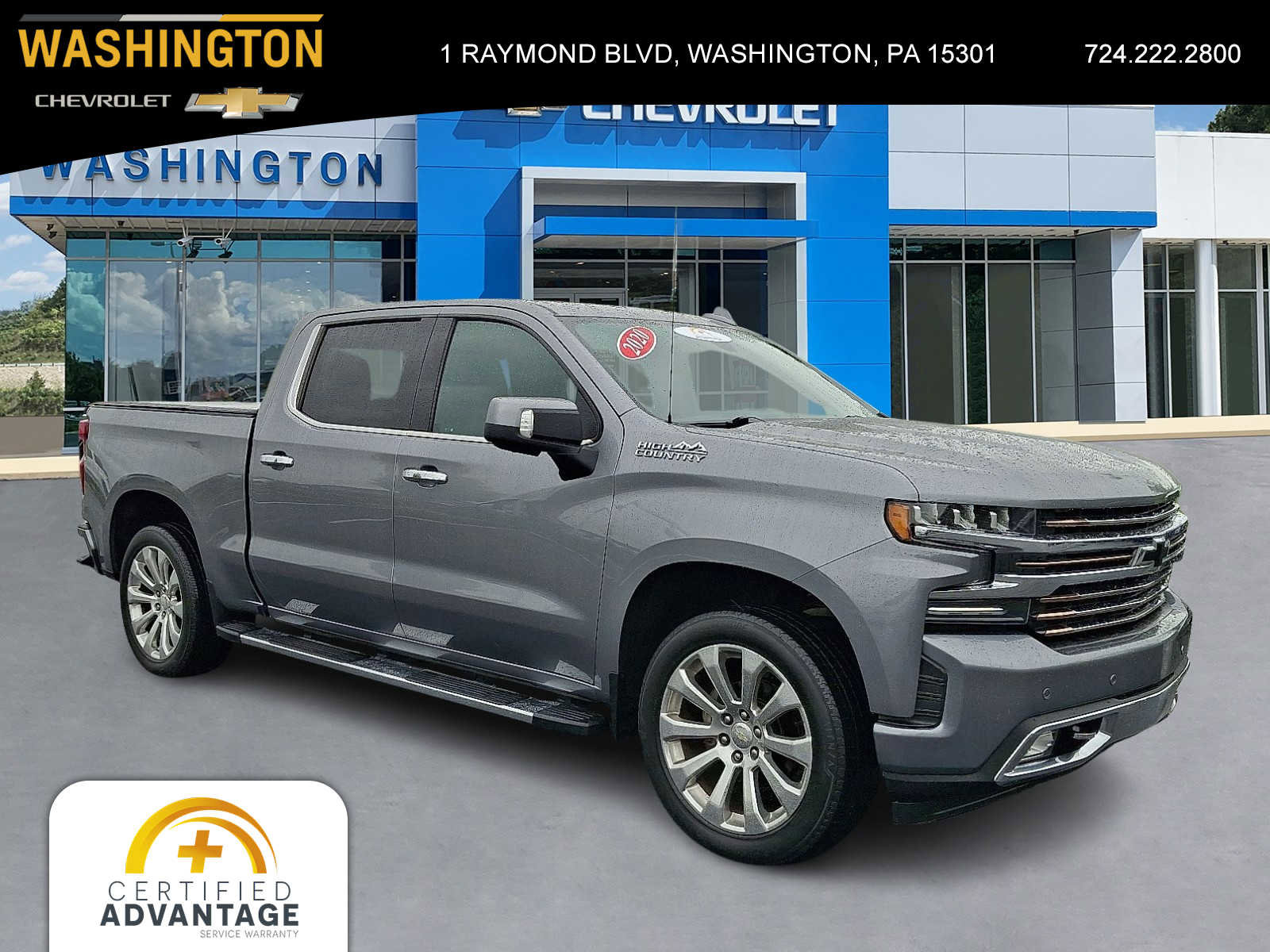 Used 2020 Chevrolet Silverado 1500 High Country w/ Technology Package AWD/4WD image 1