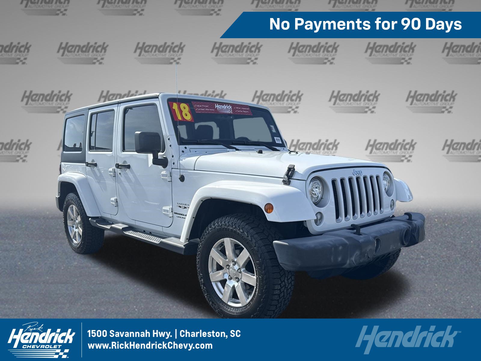 Used 2018 Jeep Wrangler Unlimited Sahara w/ Max Tow Package AWD/4WD image 1