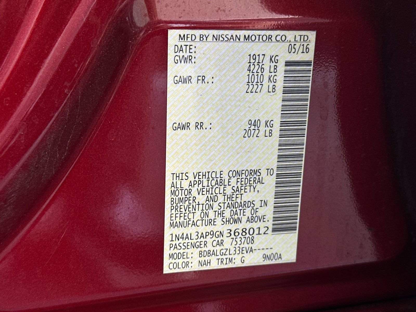 Used 2016 Nissan Altima 2.5 S w/ Power Driver Seat Package FWD image 27