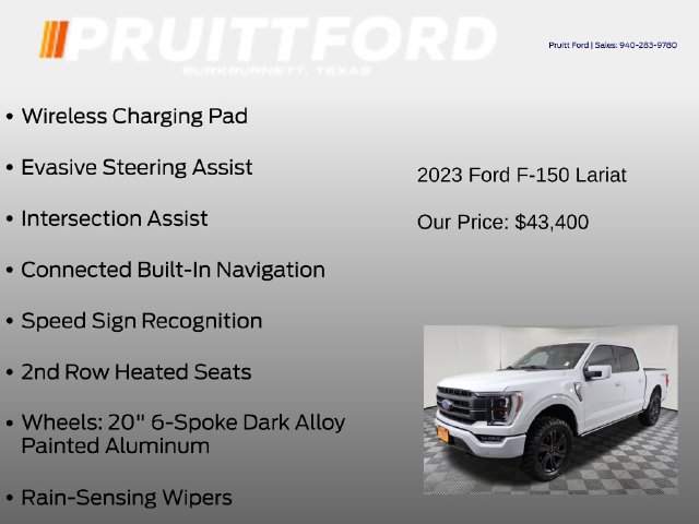 Used 2023 Ford F150 Lariat w/ Equipment Group 502A High AWD/4WD image 37