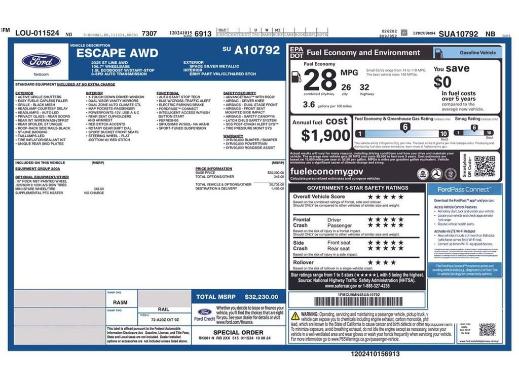 Used 2025 Ford Escape ST-Line image 39