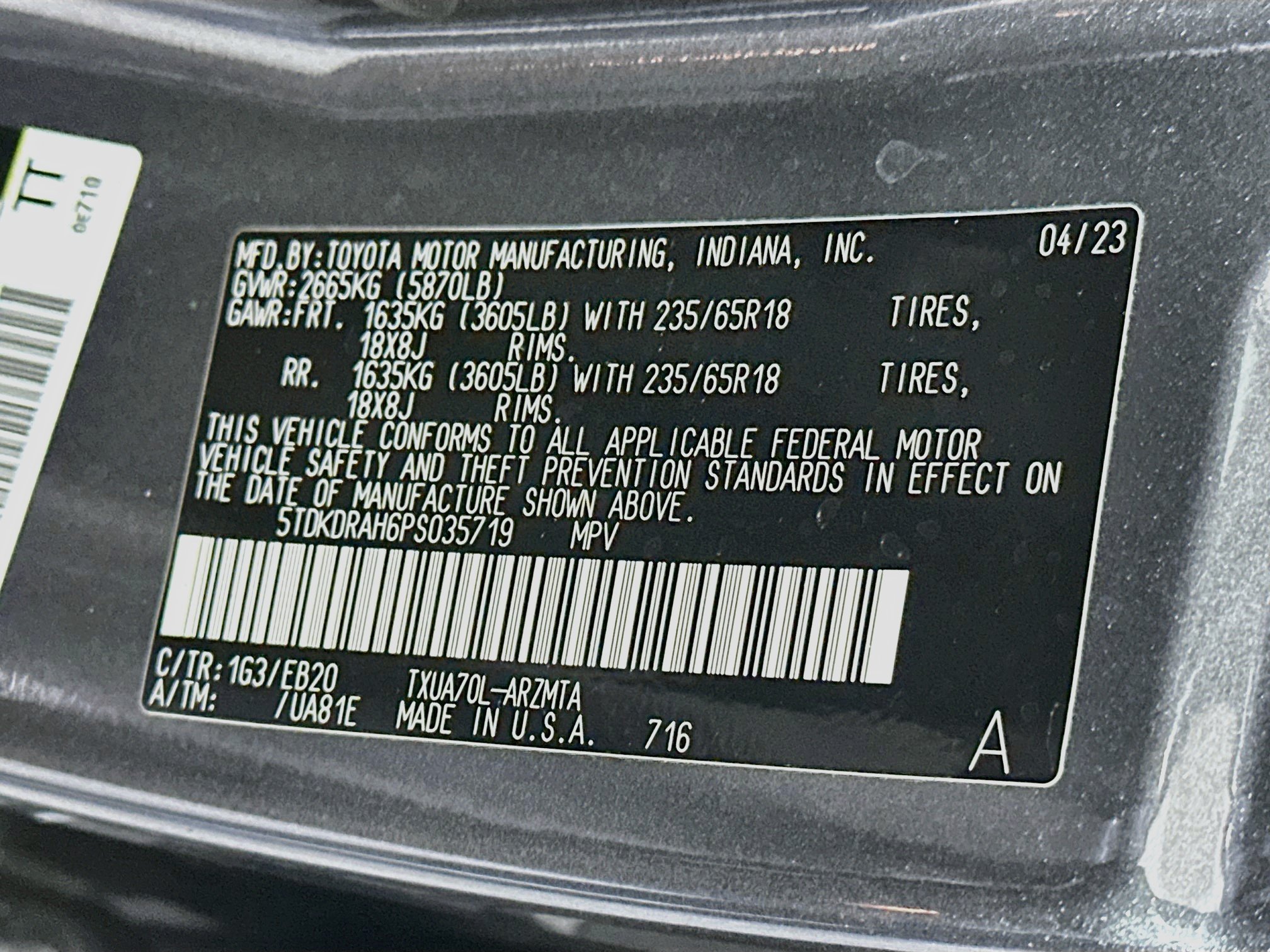 Used 2023 Toyota Highlander XLE FWD image 12