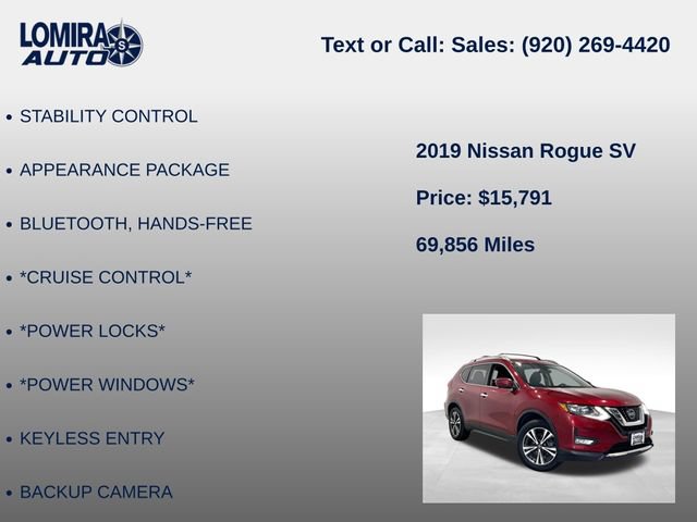 Used 2019 Nissan Rogue SV AWD/4WD image 8