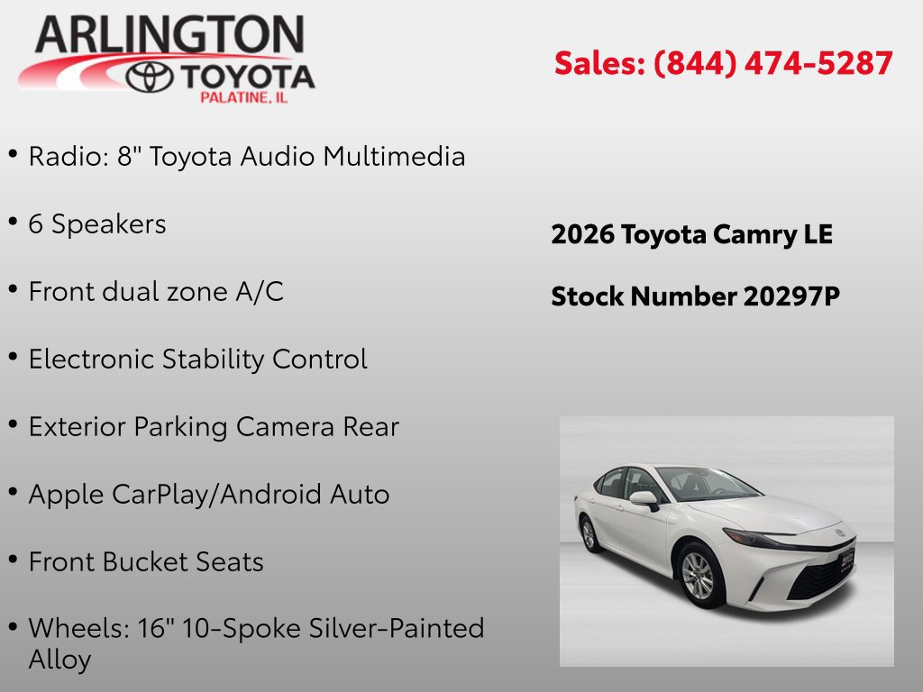 Used 2026 Toyota Camry LE FWD image 4
