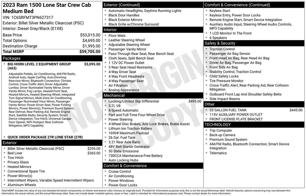 Used 2023 RAM 1500 Lone Star AWD/4WD image 7