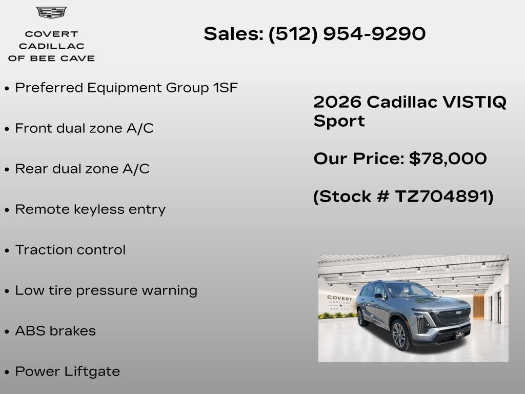 New 2026 Cadillac Vistiq Sport AWD/4WD image 7