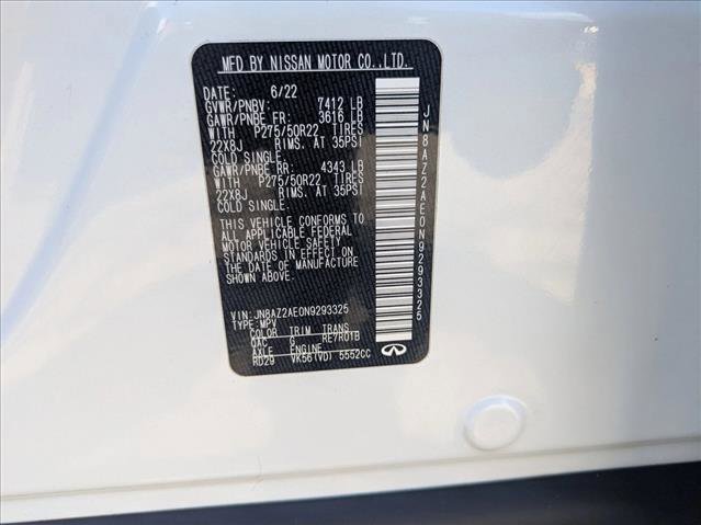 Used 2022 INFINITI QX80 Premium Select w/ Cargo Package AWD/4WD image 26