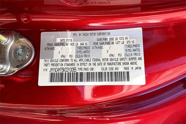 Used 2019 MAZDA MX-5 Miata RF Grand Touring image 15