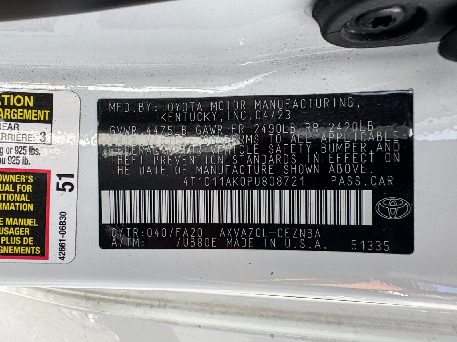 Used 2023 Toyota Camry LE FWD image 16