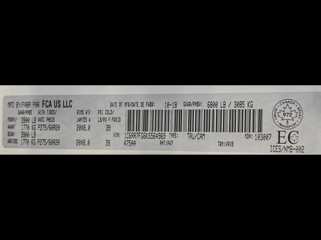 Used 2019 RAM 1500 ST w/ SXT Plus Group image 51