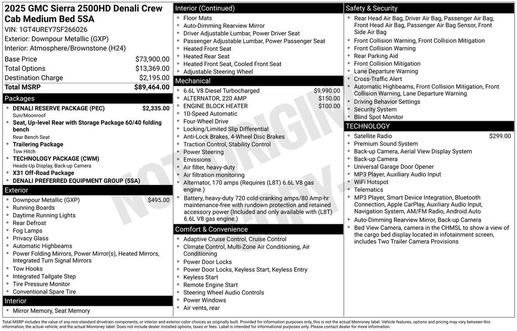 Certified 2025 GMC Sierra 2500 Denali w/ Denali Reserve Package AWD/4WD image 51
