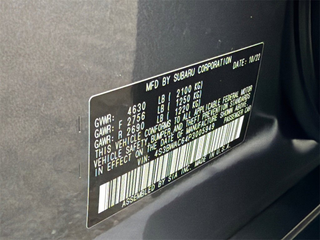 Used 2023 Subaru Legacy Premium image 33