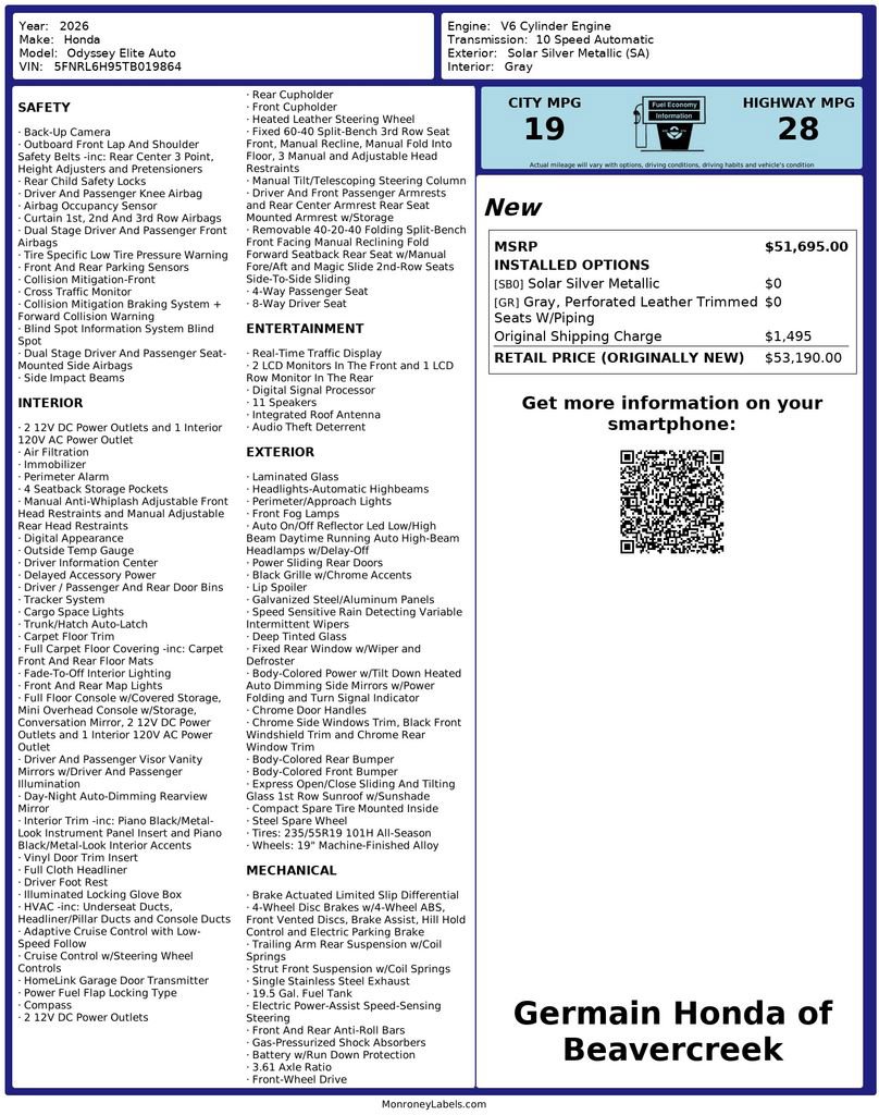 Used 2026 Honda Odyssey Elite image 32