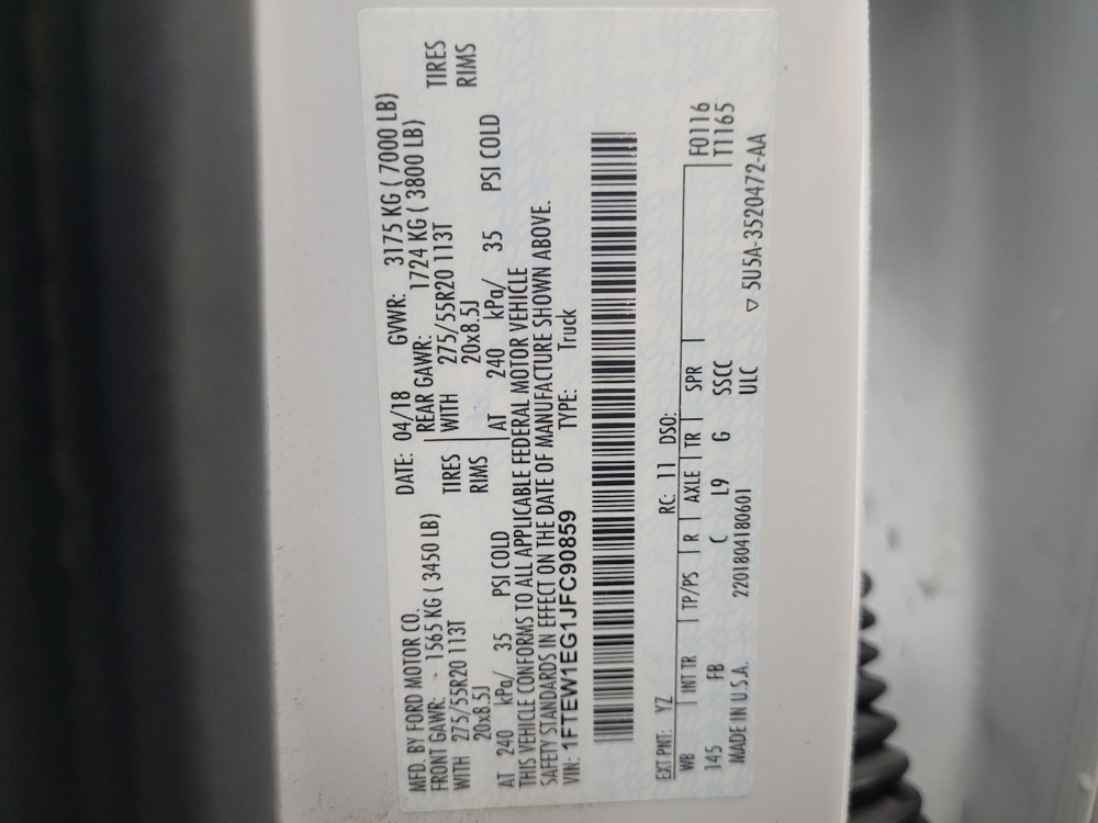 Used 2018 Ford F150 XLT w/ Equipment Group 302A Luxury AWD/4WD image 33