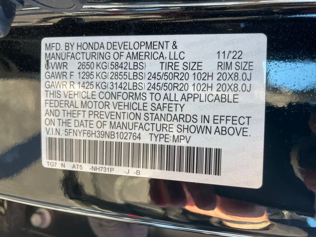 Used 2022 Honda Pilot Sport image 39