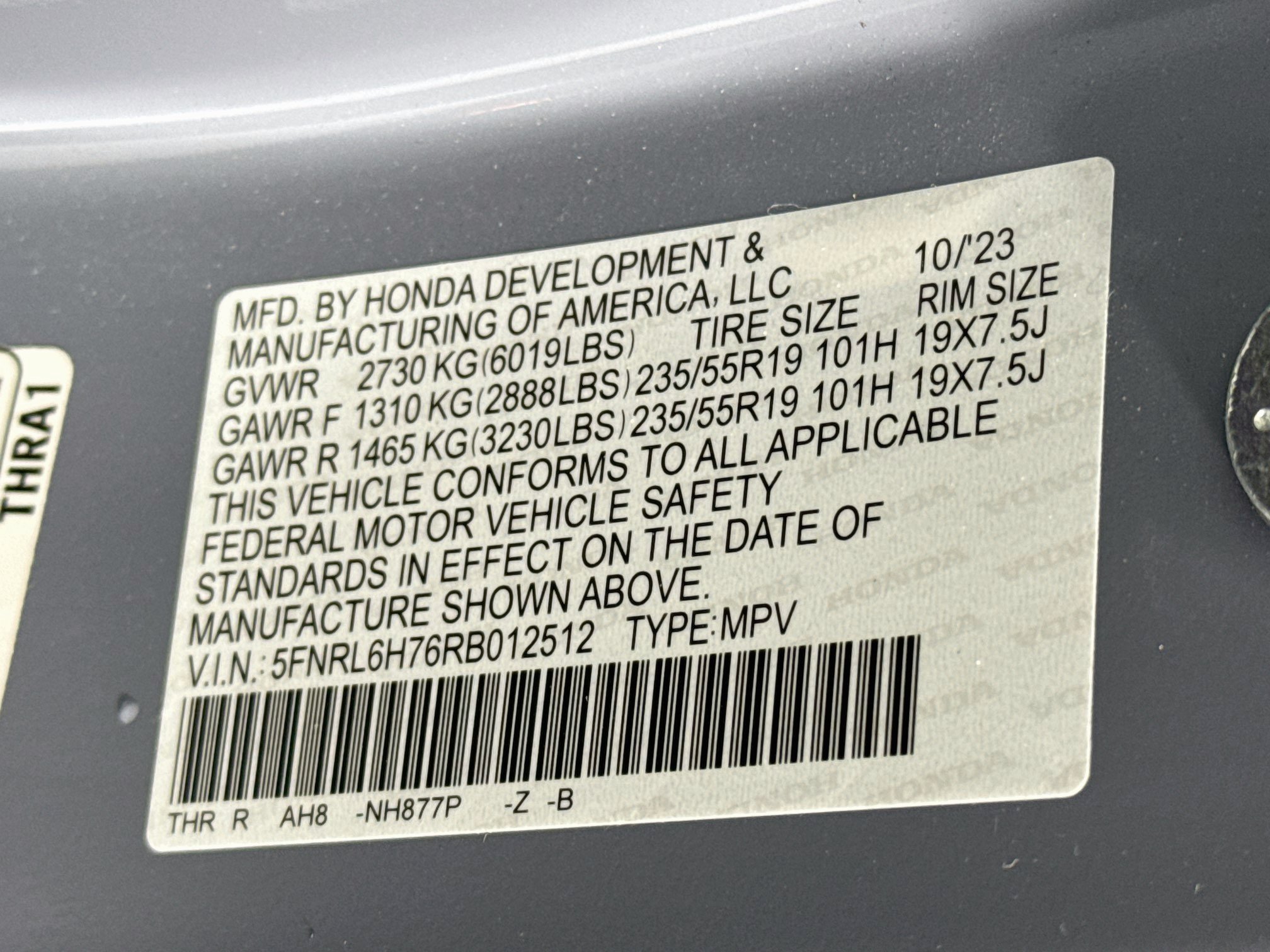 Certified 2024 Honda Odyssey Sport image 33