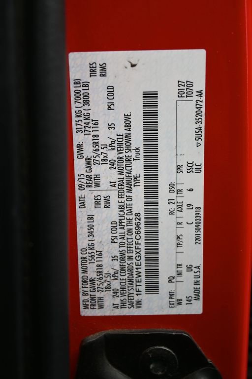 Used 2015 Ford F150 XLT w/ Equipment Group 302A Luxury image 25