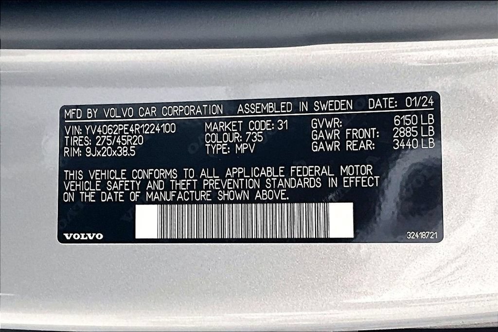 Certified 2024 Volvo XC90 B6 Plus AWD/4WD image 42