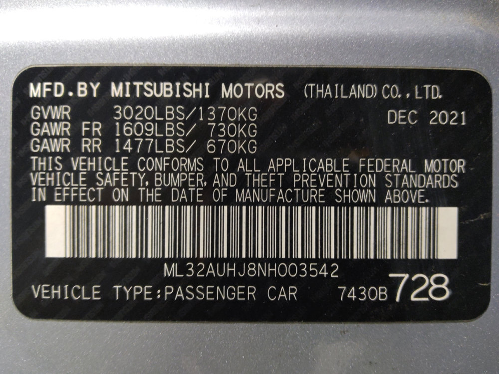 Used 2022 Mitsubishi Mirage ES image 33