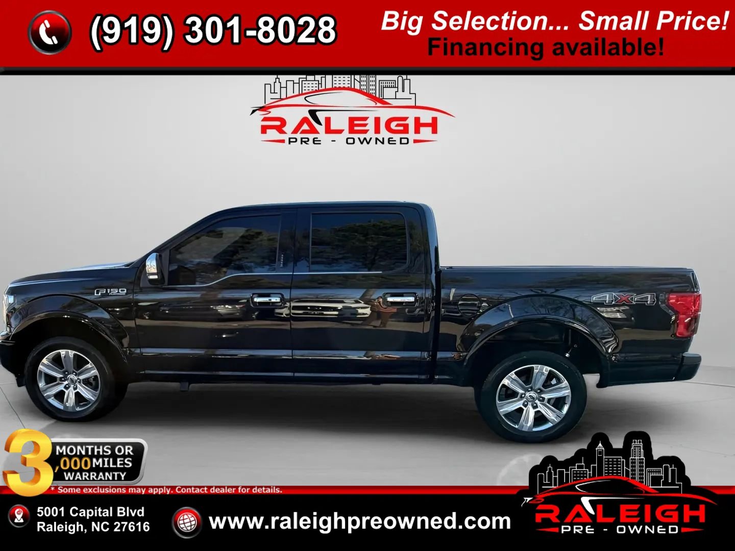 Used 2018 Ford F150 Platinum w/ Trailer Tow Package AWD/4WD image 1