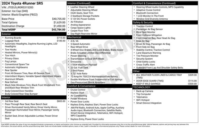 Certified 2024 Toyota 4Runner SR5 RWD image 23