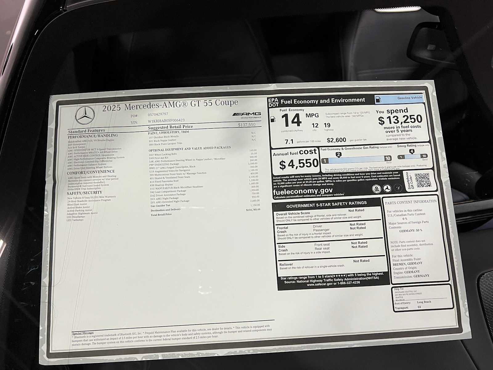 New 2025 Mercedes-Benz AMG GT 55 image 37