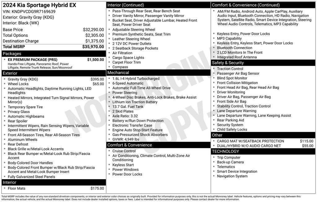 Used 2024 Kia Sportage EX w/ EX Premium Package AWD/4WD image 33