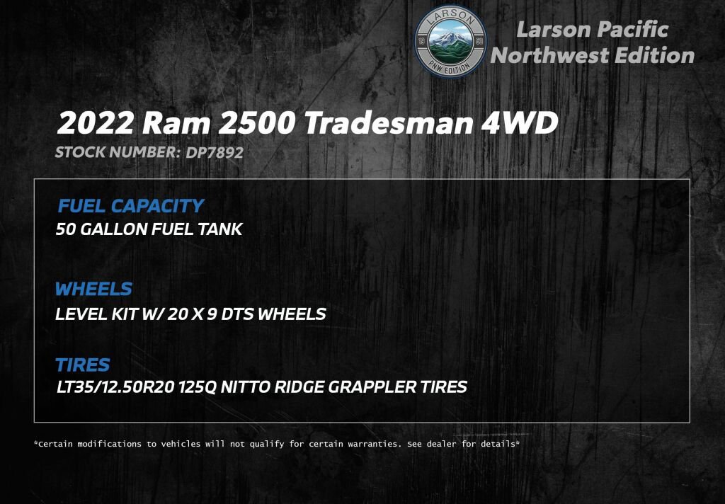 Used 2022 RAM 2500 Tradesman AWD/4WD image 2