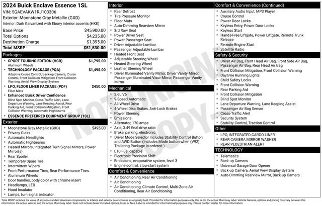Used 2024 Buick Enclave Essence w/ Sport Touring Edition image 26