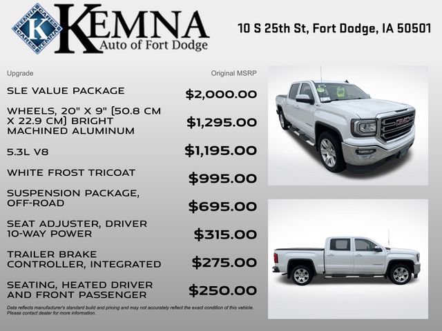 Used 2017 GMC Sierra 1500 SLE w/ SLE Value Package image 4