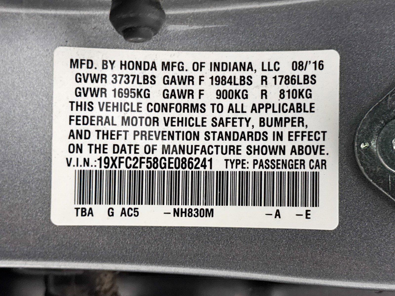 Used 2016 Honda Civic LX image 27